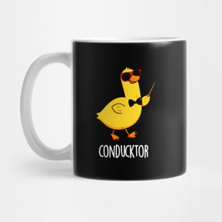 Con-duck-tor Cute Duck Pun Mug